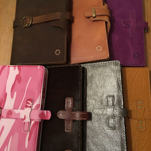 Leather A5 Journal Cover Bundle 4 Different Styles  - Downloadable PDF